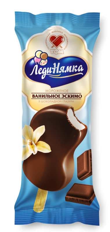 Эскимо ЛедиНямка ван. 12% в шок. глазури 25шт №068