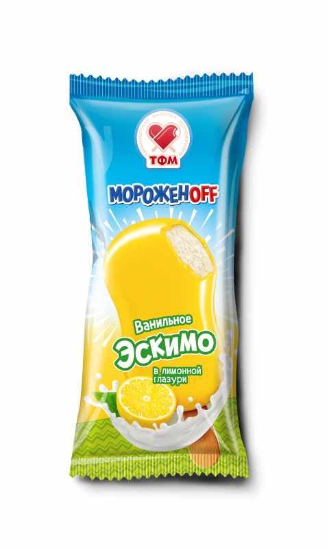 Эскимо Мороженофф ван. в лимон. глазури 25шт №063