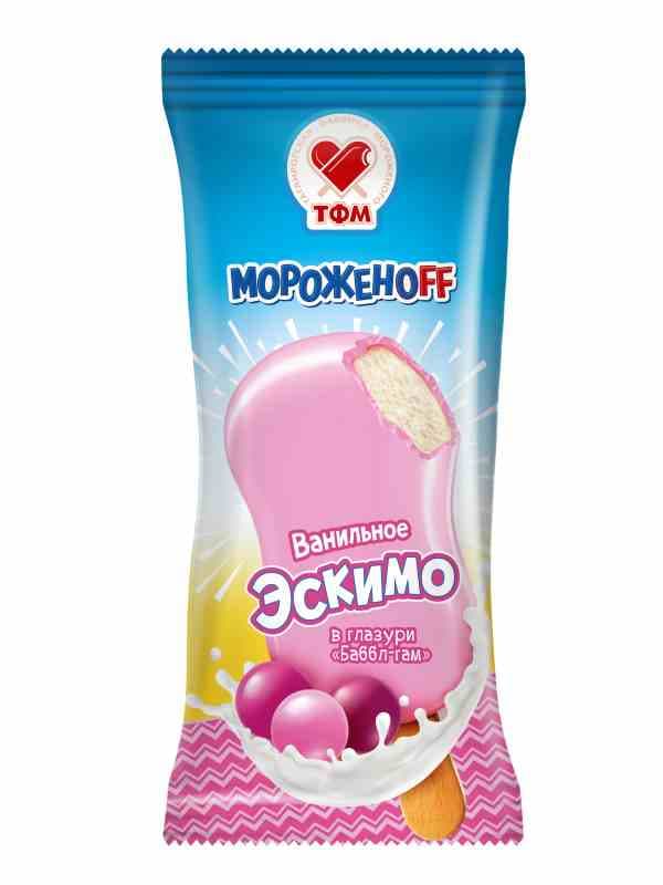 Эскимо Мороженофф ван. глазури бабл гам 25шт №064