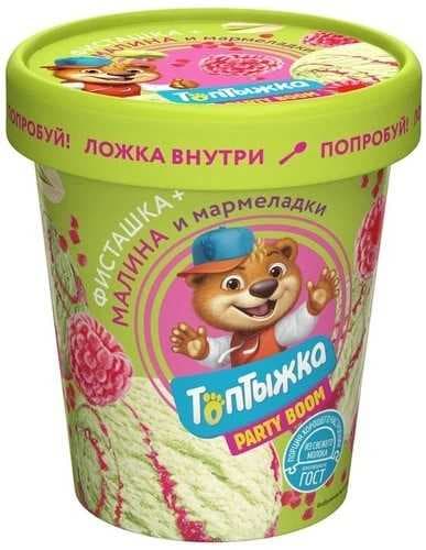 Ведро Топтыжка Фисташка малина 270г 8шт №153