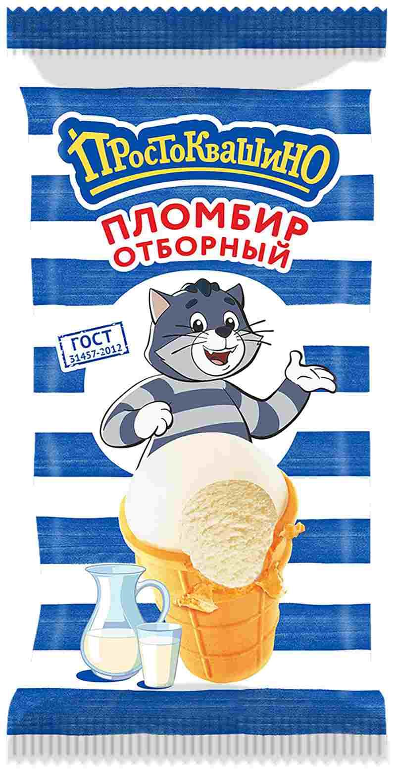 Пломбир Простоквашино ванильный 90г 24шт СУ226