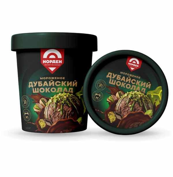 Ведро Дубайский шоколад НОРДЕН 8% 330г 6шт/ящ №331