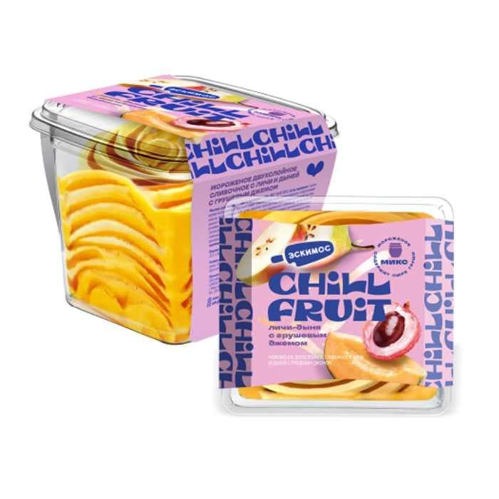 Э/Пластиковый стакан "CHILL FRUIT" личи-дыня с грушевым джемом12шт/609 180гр