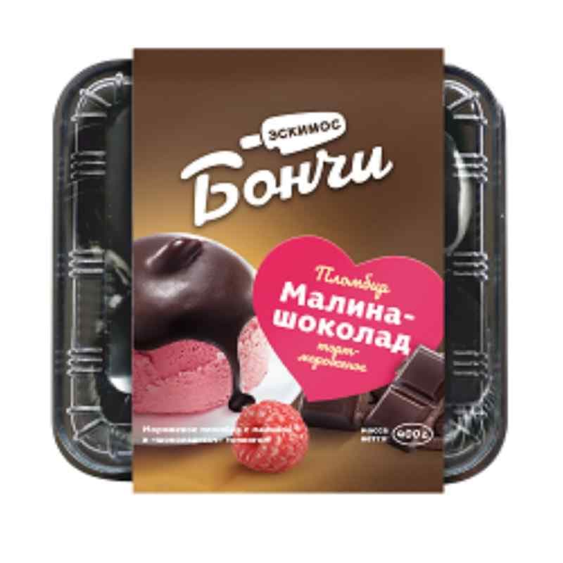 Э/Торт "Bonci" Малина-шоколад 400гр 4шт/705
