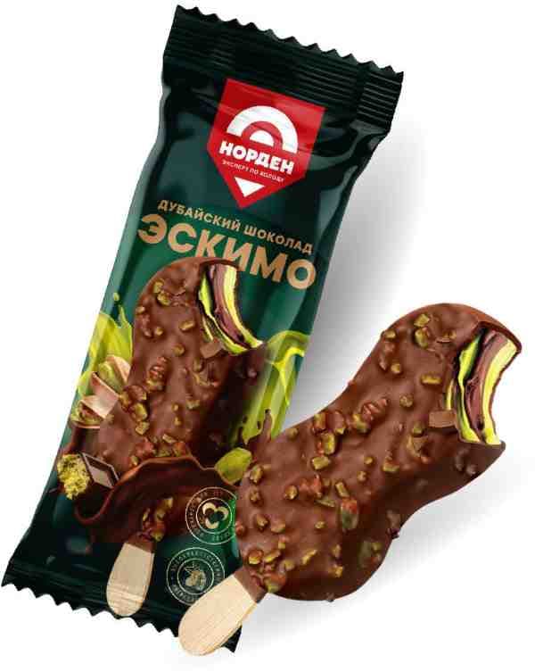 Эскимо Дубайский шоколад НОРДЕН 8% 80г 24шт/ящ №330/24